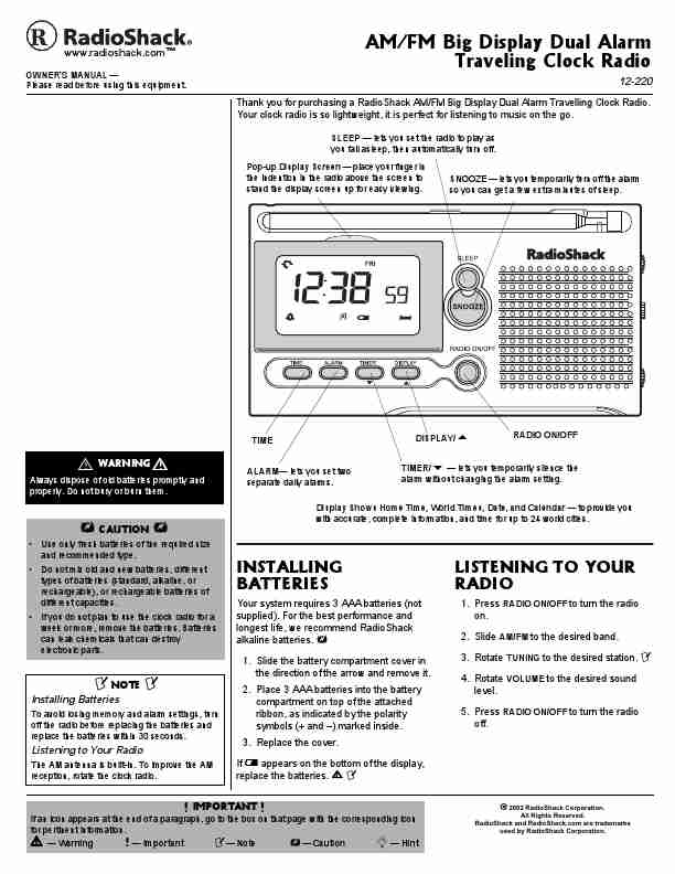 Radio Shack Clock Radio 12-220-page_pdf